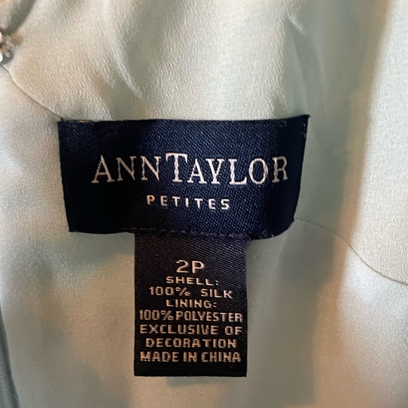 Ann Taylor Women’s Blue Yellow Green Summer Floral Dress - Picture 5 of 5